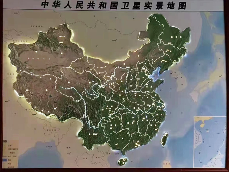 中国地图沙盘模型